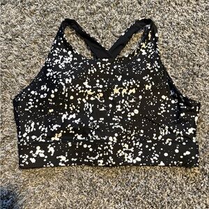 Fabletics Black spotted Sports Bra